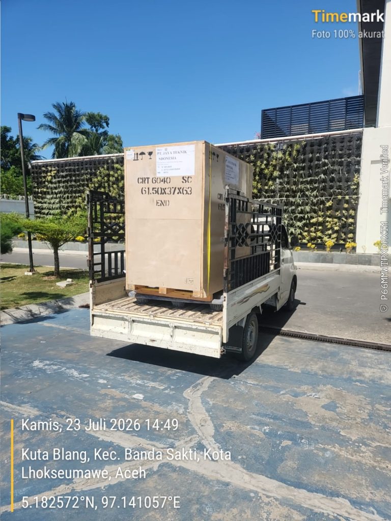 Pengiriman mesin industri dari Jakarta ke Banda Sakti Lhokseumawe Aceh menggunakan packing kayu oleh CSM Cargo