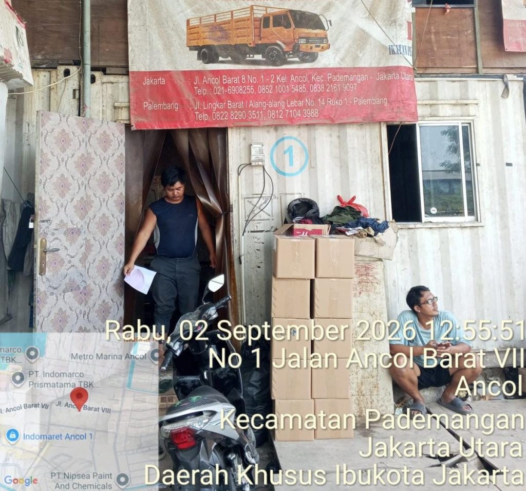 Pickup barang cargo dari Ancol Pademangan Jakarta Utara ke Palembang oleh CSM Cargo